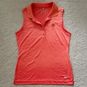 Nike Women's Orange  Coral Sleeveless Tank Top